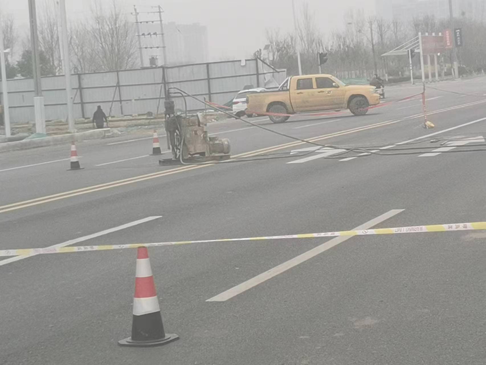下冶镇公路路基沉陷注浆